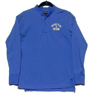 Outfitter Trading Company Mackinac Island 1/4 Zip Sweatshirt Blue Men's Medium